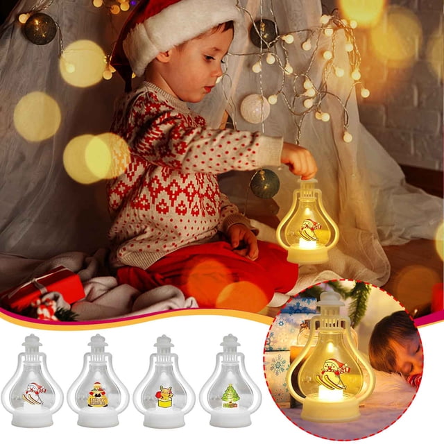 Fiudx Vela Led Navideña, Lámpara de Noche a Pilas, Exquisita Decoración para Ventanas, Ambiente Festivo, Perfecta para Habitaciones y Mesas, Ideal Como Regalo Navideño, Tamaño 10,8 X 15 Cm.