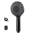 thumbnail image 3 of Dvkptbk Large Panel Shower Set With Hose And Base Shower Head -Large PanelShower Head High Pressure 5 Spray Modes Handheld Shower Head （hose59in） - Black Friday Clearance, 3 of 7