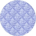 thumbnail image 1 of Ahgly Company Machine Washable Indoor Round Transitional Sky Blue Area Rugs, 5' Round, 1 of 7
