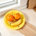 thumbnail image 4 of SHJHENG Plastic Round Hollow Basket Basket Outdoor Picnic Food Placement Plates Barbecue Plates Holders Storage Basket, 4 of 5