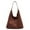 Coffee, variant on Women’s Trendy Suede Tote Bag Shoulder Bags for Women Fall Underarm Bag Winter Work Purses Suede Travel Handbag Large Capacity Green