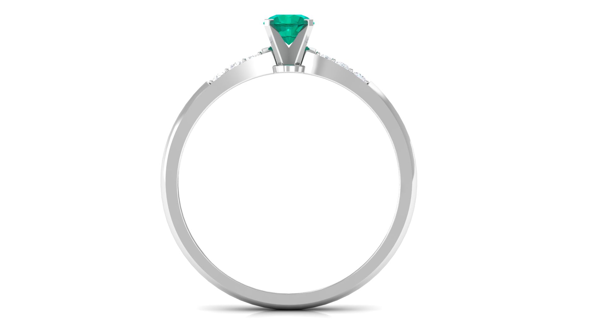 Asscher Cut 100% Zambian Emerald Ring Diamond Cluster Natural Emerald  Mothers Day Gift