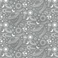 thumbnail image 2 of Mainstays 58" x 1.5 yard Lux Anti-pill Fleece Doodle Galaxy Fabric Precut, Gray, 2 of 6