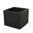 thumbnail image 4 of YIYADO Outdoor Planter, Square, Concrete and Stone, High Durability, No Assembly Required, Black, 4 of 6