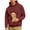 Brick Red, variant on Pet Pouch Hoodie for Men Fall Winter Long Sleeve Loose Hooded Sweatshirt with Dog Pouch Cat Carrier Hoodies
