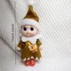 thumbnail image 3 of Muñeco elfo navideño de 42 cm para niños, minimuñecos elfos de juguete para Navidad, pequeños elfos articulados que se sientan en los estantes con piernas colgantes, 3 of 5