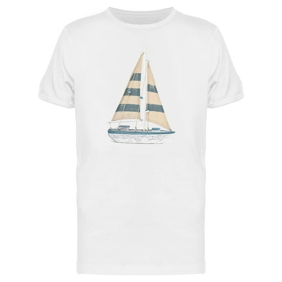 Cool Vintage Sailing Boat T-Shirt Men -Image by Shutterstock, Male 4X-Large