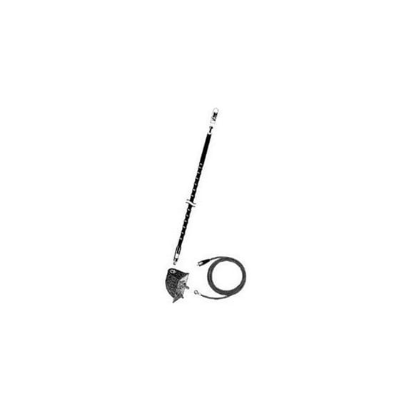 4 ft. Side Mount Antenna with Ngp Kit -Black
