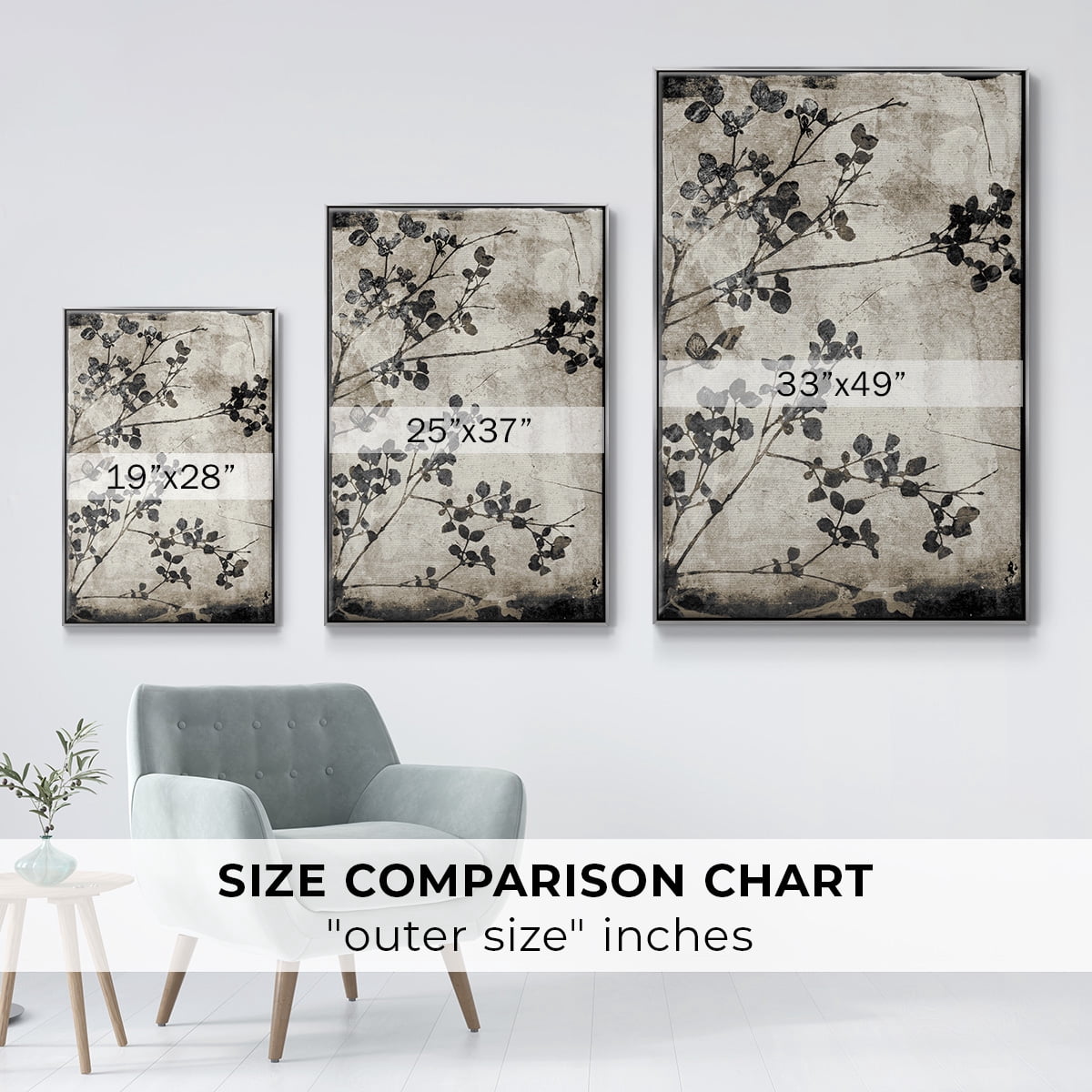 Boundless VIII Framed Premium Gallery Wrapped Canvas - Ready to Hang - 27 x 41 - Silver Floating Frame