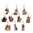 thumbnail image 4 of Dog Christmas Tree Ornament Xmas Decorations Funny Dog Christmas Tree Ornament Dog Lovers Gift Dog Hanging Decoration Assorted Dog Holiday Christmas Tree Ornament For Christmas, 4 of 9