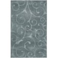 thumbnail image 2 of Rugs.com Botanical Shag Collection Rug – 5' x 8' Blue Shag Rug Perfect For Living Rooms, Large Dining Rooms, Open Floorplans, 2 of 9