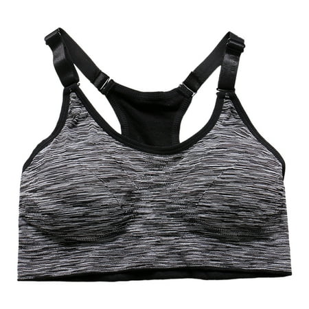 

huanledash Women Fitness Workout Seamless Sports Bra Top Vest Breathable Yoga Underwear