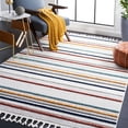 thumbnail image 2 of SAFAVIEH Marrakesh Shannen Striped Polyester Area Rug, Ivory/Multi, 8' x 10', 2 of 8