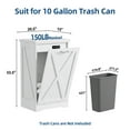 thumbnail image 6 of TOLEAD 10-Gallon Tilt-Out Trash Can Cabinet, Hidden Trash Bin with Deodorizing & Negative Ion Technology, Pet-Proof Design for Kitchen, White, 1 Count, 6 of 6