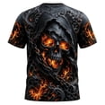 thumbnail image 5 of CONFREE Halloween Mens Short Sleeve Tshirts Crew Neck Skeleton Graphic Lightweight Hallowmas T-Shirts for Men, 5 of 5