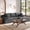 Gray, variant on Exnote 96" Modular L-Shaped Sectional Sofa, Corduroy Memory Foam Boneless Couch with Left Facing Chaise, Black