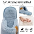 thumbnail image 4 of Ecetana Women's Fuzzy Slippers Indoor Cozy Soft Memory Foam Slip On House Shoes for Women, 4 of 7