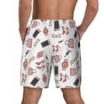 thumbnail image 3 of Kdxio Fashion Print Men's Swim Trunks with Compression Liner 7 Inch Inseam Quick Dry Swim Shorts, 3 of 7
