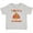 AC-Heather Grey, variant on Turkey and Touchdowns Cute Thanksgiving Football Design Boys or Girls Baby T-Shirt