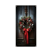 HCBY Merry Christmas Door Cover New Year Decorations Xmas Background Banner Xmas Door Hanging Covers for Front Porch Home Indoor Outdoor New Year Decoration (Comprehensive#33)