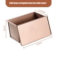 thumbnail image 3 of Molde Para Tostadas Molde rectangular para hornear pan antiadherente corrugado con tapa para hornear en horno Ndcxsfigh Libre de BPA, 3 of 7