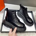 thumbnail image 4 of Botines Martin 2022, zapatos de estilo callejero de moda para mujer, zapatos de plataforma de cuero con cordones, botas, 4 of 4