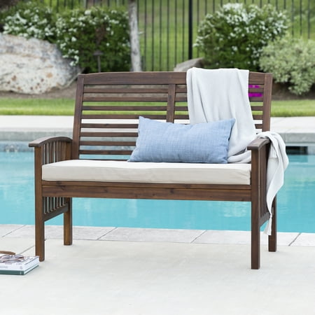 Best Ing Manor Park Outdoor Raised Acacia Wood Bench Dark Brown Accuweather Outdoor Raised Acacia Wood Bench, Manor Park Outdoor Wood Patio Chairs With Cushions