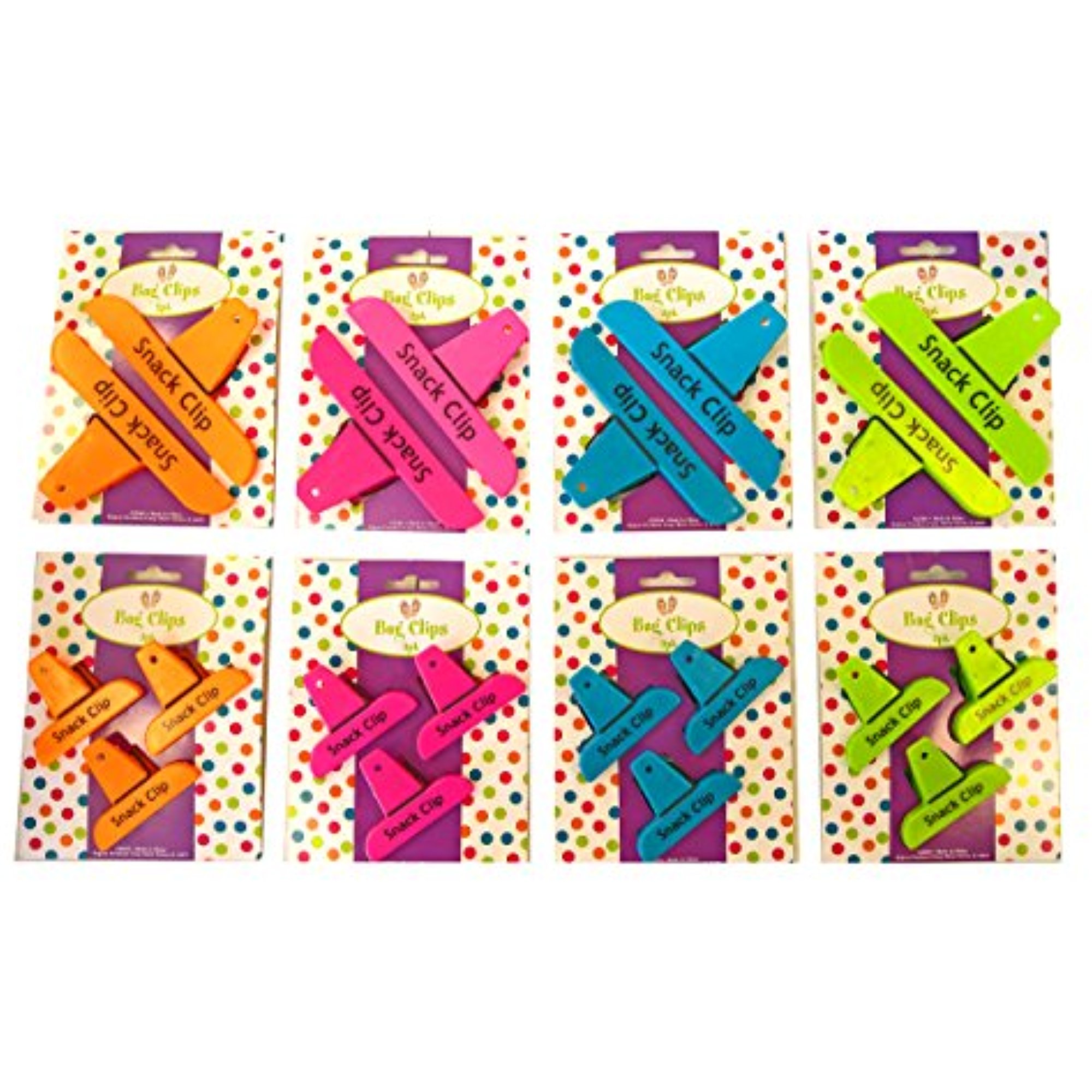 Set of 20 All Purpose Clips 2 Sizes of Colorful Bag Clips, Chip Clips Assorted Colors Walmart