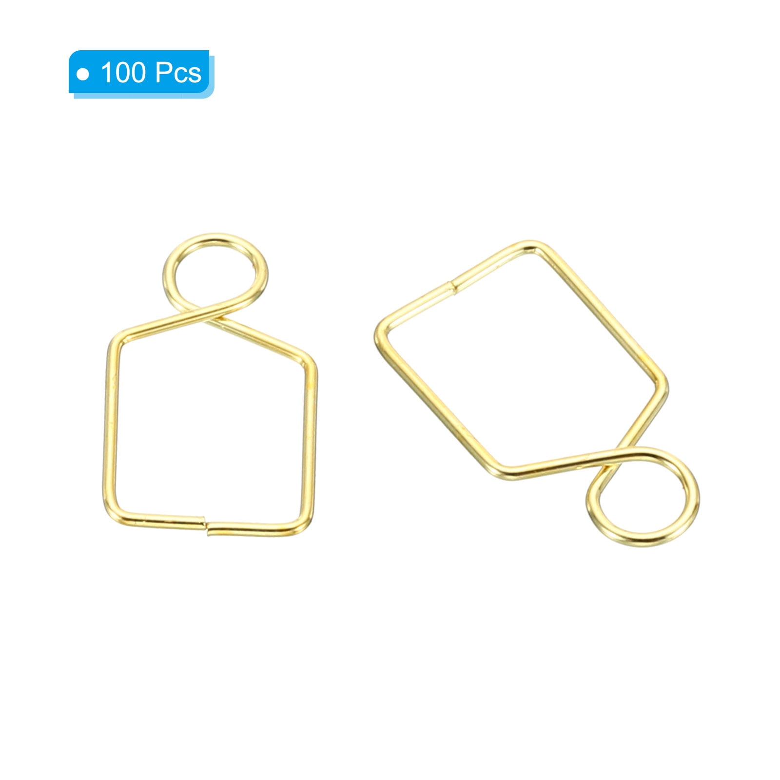 Unique Bargains Chandelier Connector Clip Replacement for DIY Fastening Crystals Gold