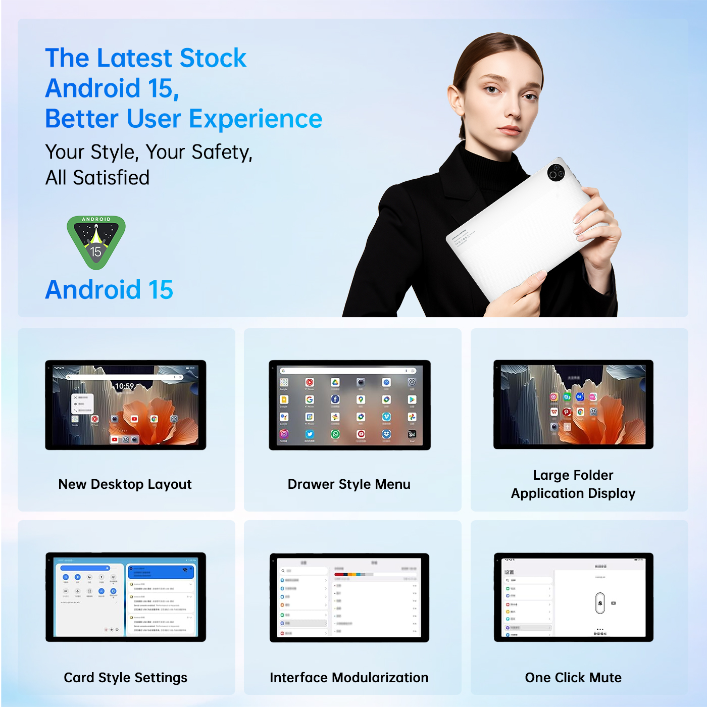 AEEZO 10.1 Inch Tablet Set - 20GB RAM 64GB ROM 1TB Expandable with Keyboard and Mouse,for Students and Professionals