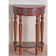 thumbnail image 2 of Bowery Hill Table Console Demi-Lune en Double Teinture Noyer, 2 of 2