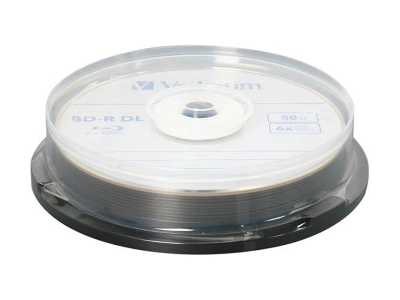 Verbatim 50GB 6X BD-R DL 10 Packs Spindle Disc Model 97335 - image 2 of 3