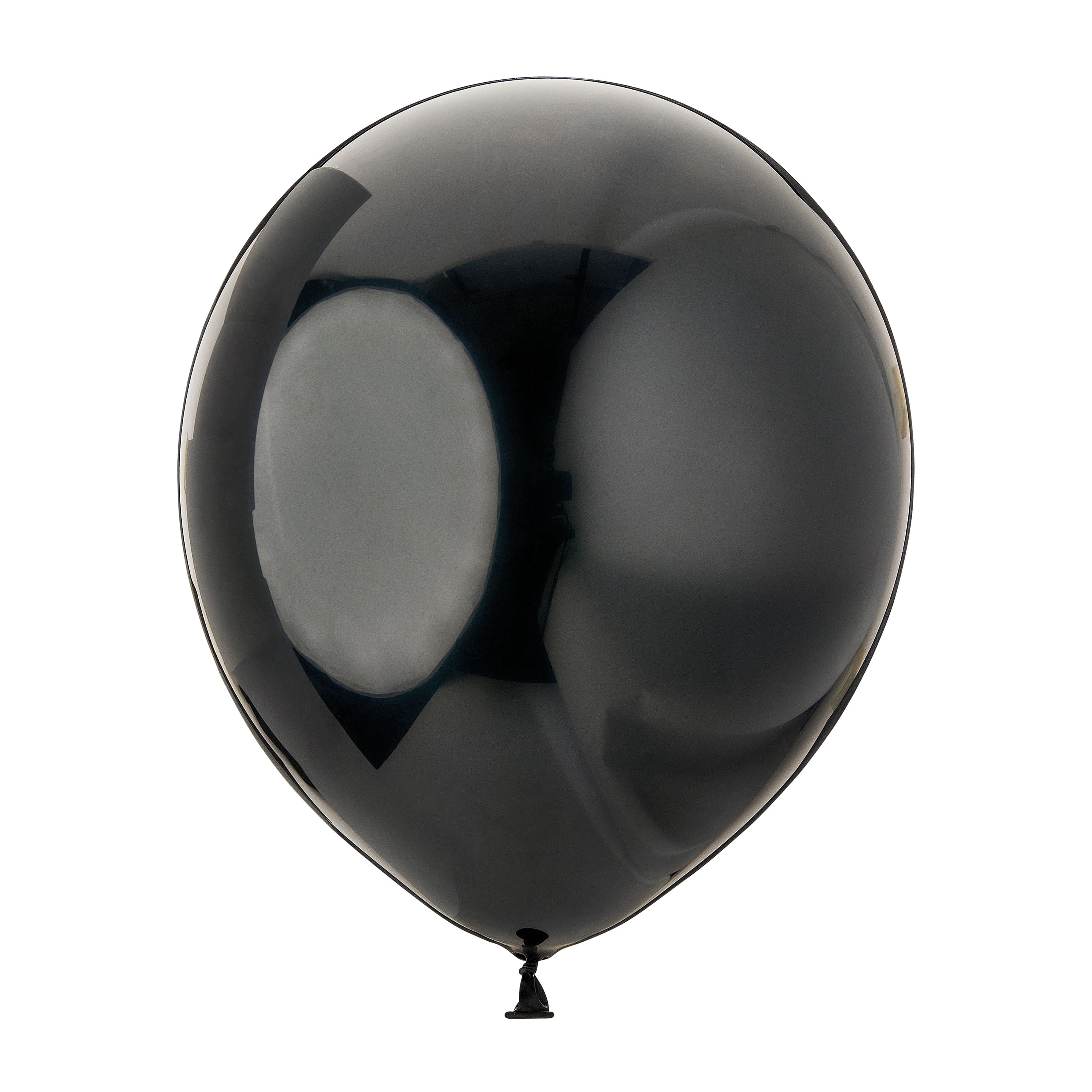 (6 pack) 12" Black Latex Balloons, 15 Pieces, by Way To Celebrate