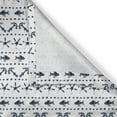 thumbnail image 6 of Ambesonne Navy Valance & Curtain, Anchor Starfish Sea Life, 55"x45", Navy and White, 6 of 6
