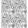 thumbnail image 2 of Juego de Funda Nórdica, Grupo de Perros y Gatos Animales Divertidos Seres Felices Dibujos Animados, 2 of 6