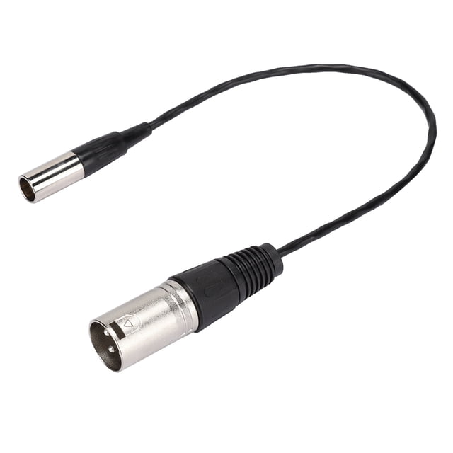 Cable de audio, cable de audio mini XLR de 3 pines macho para micrófono para un funcionamiento suave de la cámara