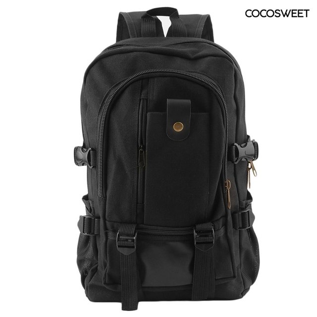 Mochila de lona para hombre, mochila escolar, mochila Vintage, hombro, viaje, portátil