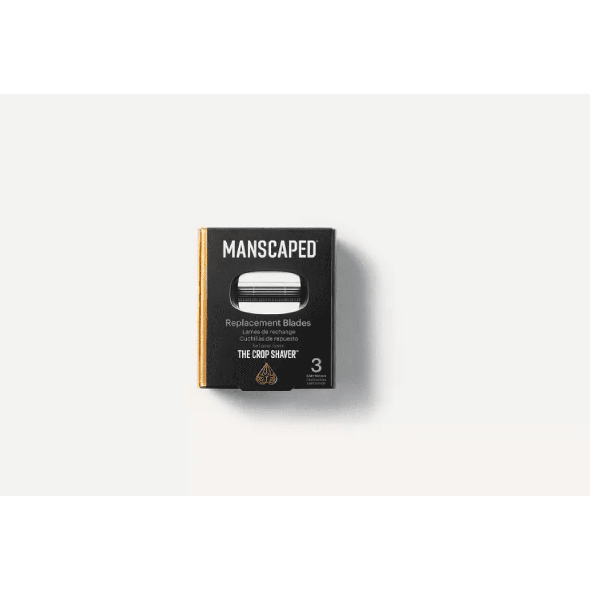 MANSCAPED® The Crop Shaver® Replacement Blades, 3 Count Shaving Razor Heads