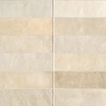 Bedrosians Cloe Rectangle Gloss Ceramic Tile 3 x 8, Creme (10.64 sq. ft./Case)