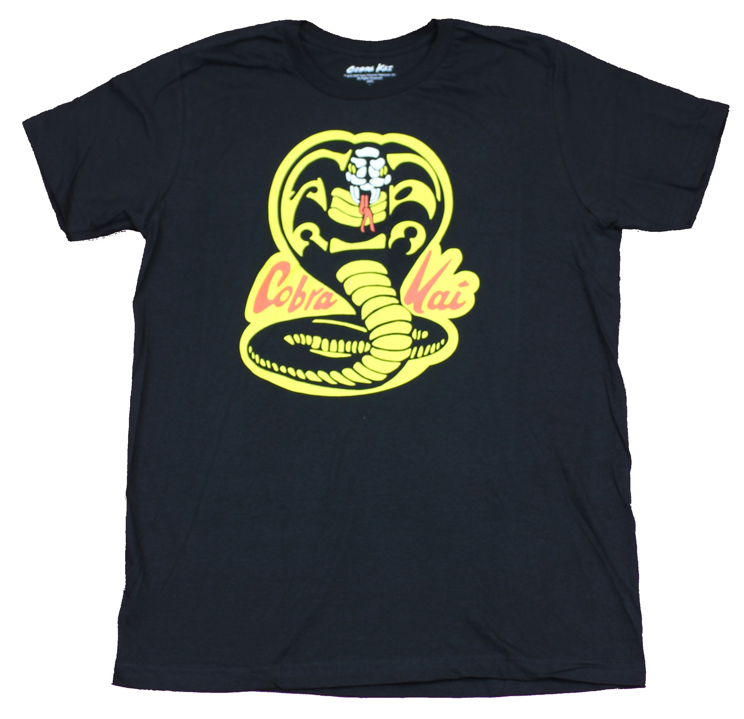 Karate Kid Mens T-Shirt - Cobra Kai Classic Snake Logo Image (Large ...