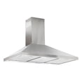 thumbnail image 1 of Campana para cocina de pared piramidal 90 cm Acero Inoxidable, 3 Velocidades, Doble Filtro de malla lavable y Filtro de carbón activado, Luz LED, Extrae y Purifica AVERA CEP90, 1 of 10