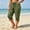 Green, variant on KICILVS Plus Size Capris Women Drawstring Waist Cinched Cuffs Cropped Pants with Pockets Comfy Casual Capri Trousers