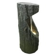 thumbnail image 3 of Hi-Line Gifts 32.25" LED Warm White Lights Tree Log Waterfall Outdoor Garden Fountain, 3 of 4