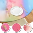 thumbnail image 4 of Colorful Tie Dye Pattern Round Fitted Tablecloth with Elastic Edge,Dining Table Cover Waterproof,Outdoor Round Tablecloth for Camping,Dining,Indoor and Outdoor, 4 of 7