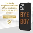 thumbnail image 2 of Case Yard Wooden Case for iPhone-11-Pro-Max Soft TPU Silicone cover Slim Fit Shockproof Wood Protective Phone Cover for Girls Boys Men and Women Supports Wireless Charging Bye Boy Design, 2 of 7