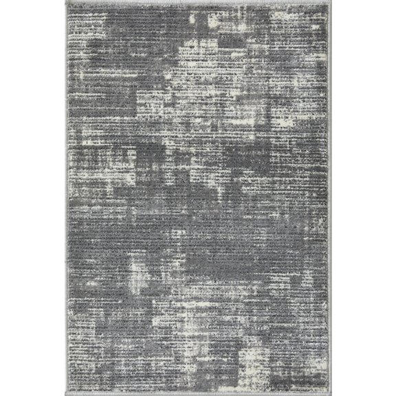 Loomaknoti Aysal Astern 2' x 3' Gray Abstract Indoor Polypropylene Accent rug