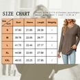 thumbnail image 4 of SHIBEVER T-Shirts for Women Fall Long Sleeve Tops Casual Loose Crew Neck Shirts Trendy Cute Side Button Tunic Ladies Top Blouses White, 4 of 4