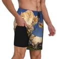 thumbnail image 4 of Xecao Cows Cattles for Men's Swimming Trunks Swim Trunks Quick Dry Swim Shorts with Mesh Lining Funny Swimwear Bathing Suits, 4 of 9