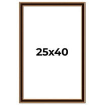 25x40 Frame Gold Brown Plein Air Vintage Solid Wood Picture Frame | 1.75 Inches Moulding Width |