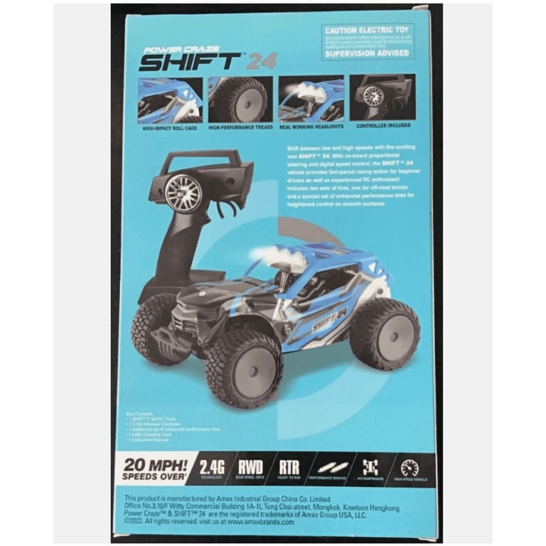 Power Craze Shift 24 Hobby Style Remote Control RC Body Vehicle